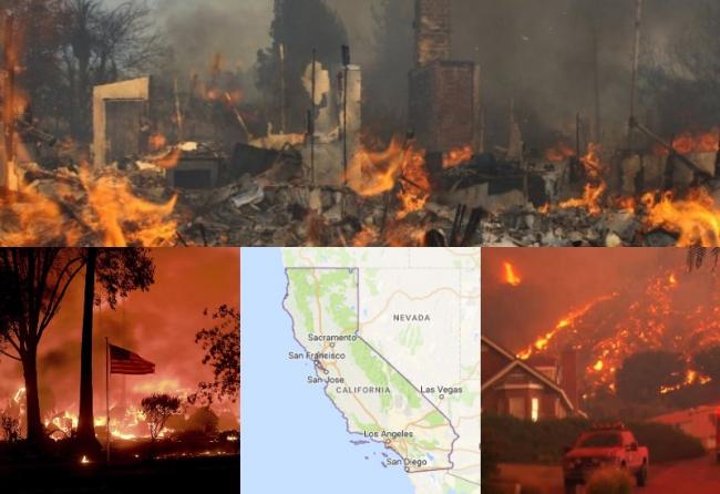 At least 23 people die as northern California firestorm grows