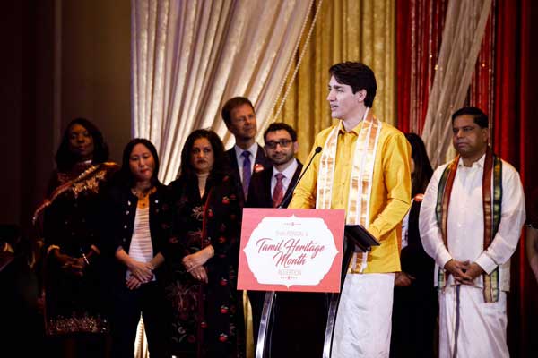 Canada PM Justin Trudeau celebrates Tamil festival Pongal