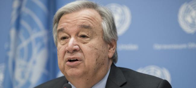 UN chief urges all sides in former Yugoslav Republic of Macedonia to proceed with name change â€˜through countryâ€™s institutionsâ€™