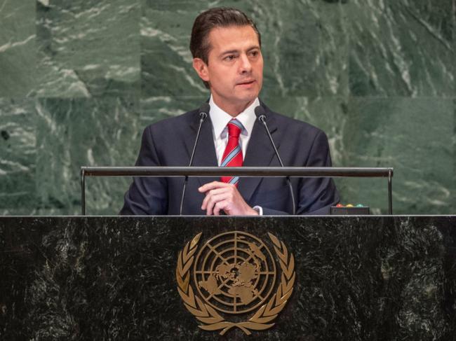 At UN Assembly, Mexico says world headed back to isolationism, protectionist systems