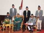 Nepal PM KP Oli greets people on Holi