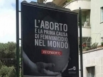 Anti-abortion posters surface in Rome, face backlash from women