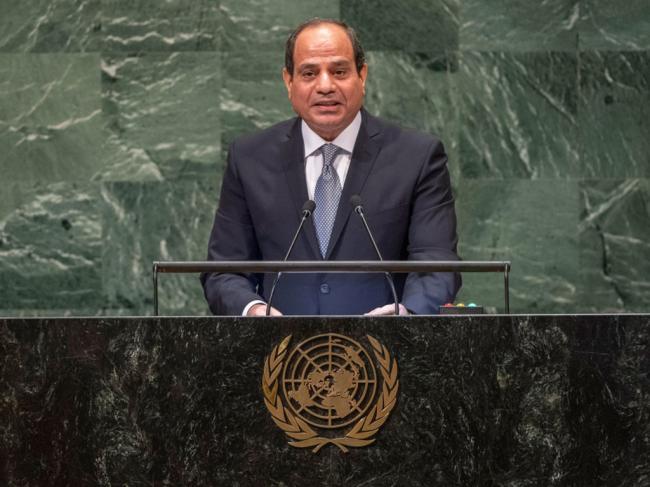 Developing countries â€˜losing outâ€™ in a world not governed by laws, Egyptian President says at UN Assembly