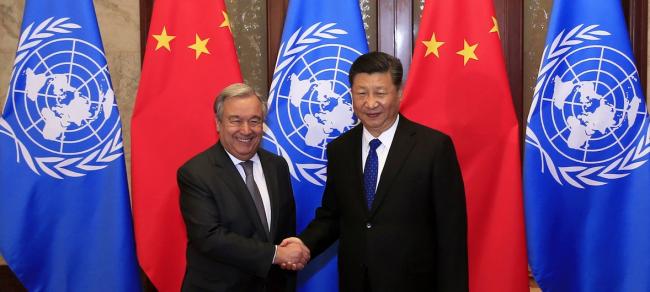 In Beijing, Guterres commends Chinaâ€™s leadership on Global Goals, support for diplomatic solution on Korean Peninsula