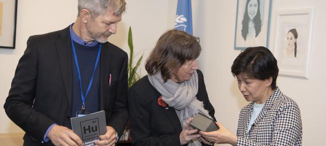 UN receives â€˜Humaniumâ€™ wristwatch gift, symbolizing peaceful transformation
