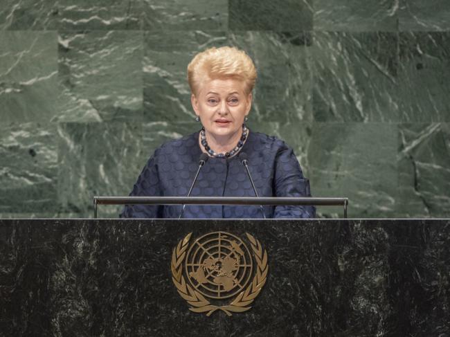 Reject passivity and embrace â€˜responsibility for our future,â€™ Lithuaniaâ€™s President tells UN Assembly