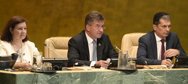 Peace must be built â€˜block after blockâ€™ UN General Assembly President tells key forum