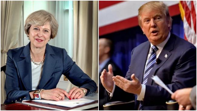 Donald Trump talks with Theresa May over 'chemical attacks' in Syria