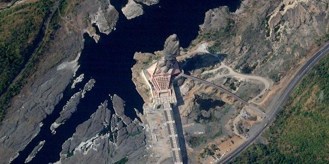 American company shares image of India's Statue of Unity from space