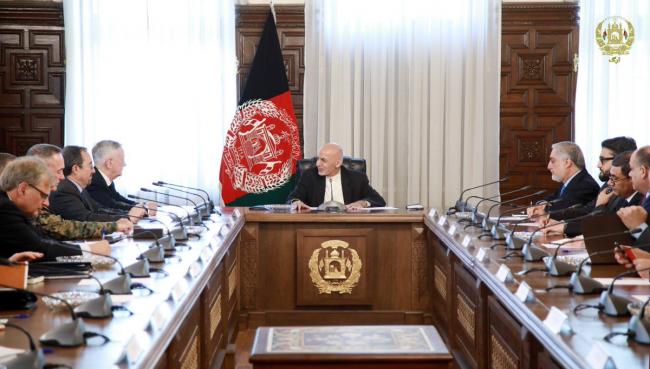 James Mattis visits Afghanistan, meets President Ashraf Ghani