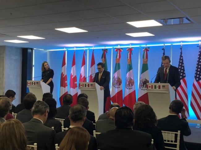  Historic opportunity to modernise NAFTA to bring job in N. America: Canada Foreign Affairs Minister Freeland