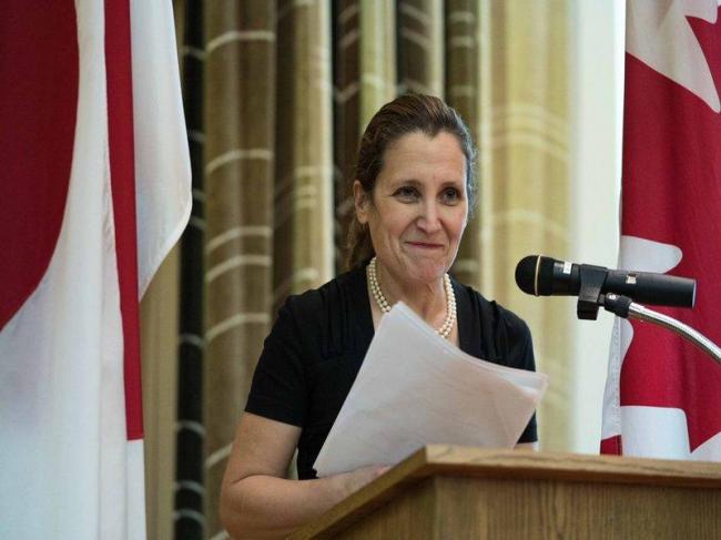 Canada Foreign Affairs Minister Freeland resumes NAFTA talks with optimism