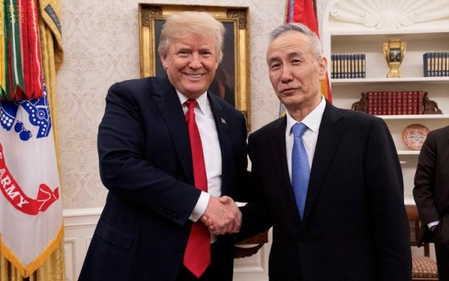 US President Donald Trump meets with Chinese Vice Premier Liu He, talks trade