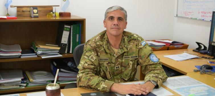 Great opportunity to develop professionally, says Argentinian commander deployed at UN peacekeeping