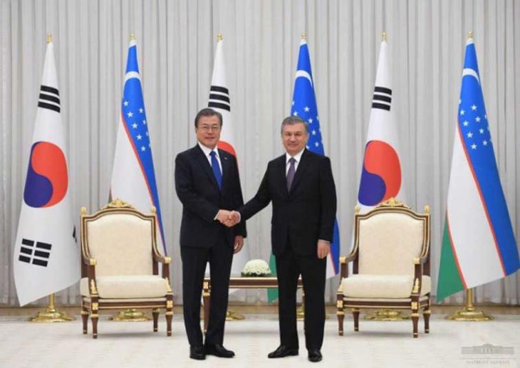 Leaders of Uzbekistan and S. Korea agree to upgrade ties, boost cooperation