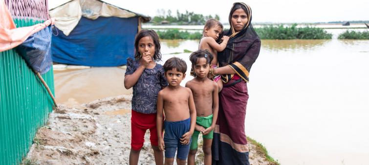 Monsoon destroys Rohingya shelters, sparking record UN emergency food agency response in Bangladesh