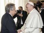 Stand for peace and harmony says Guterres, following meeting with Pope Francis