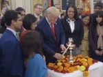 US President Donald Trump wishes people on Diwali