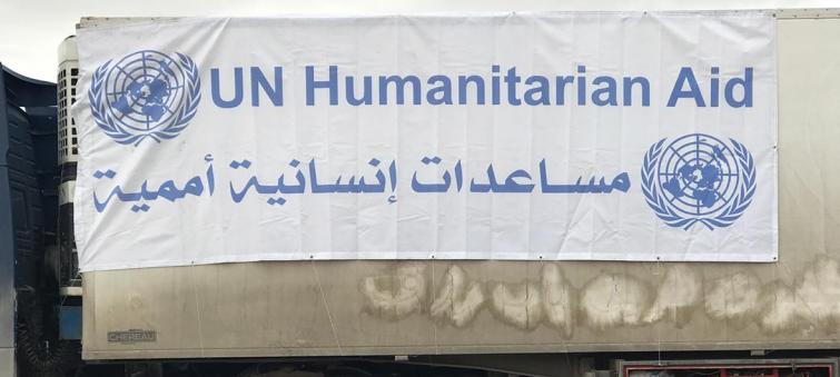 Largest joint UN humanitarian convoy of the war, reaches remote Syrian settlement
