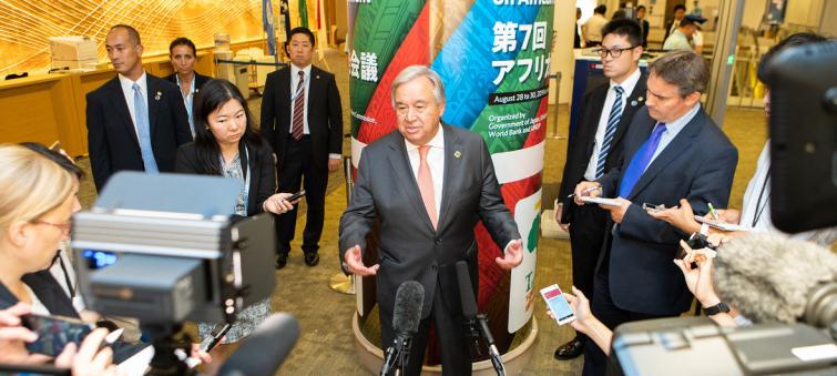 Decades of progress â€˜can be wiped out overnight,â€™ UN chief laments at climate session in Yokohama