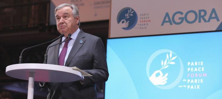 Multilateralism must weather 'challenges of today and tomorrow' Guterres tells Paris Peace Forum