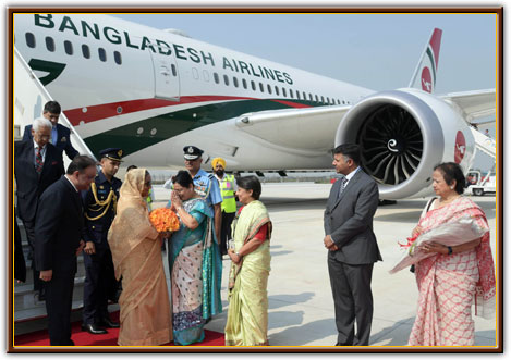 Sheikh Hasina completes her India trip, returns to Bangladesh