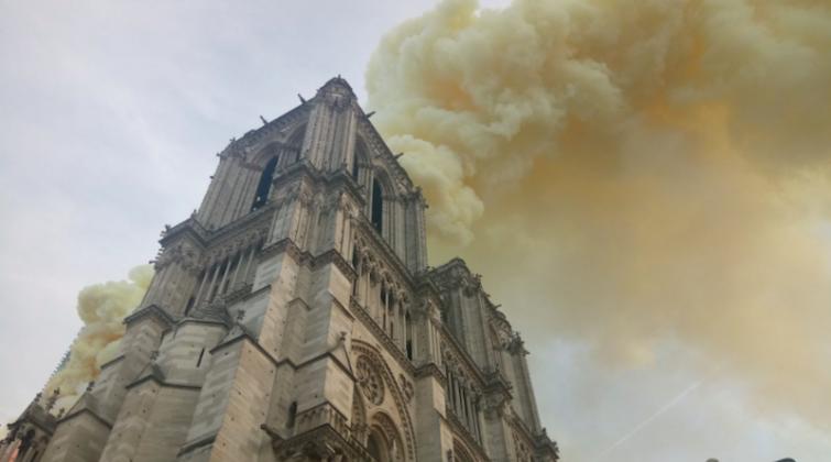 Paris: Massive fire rages at the famous Notre-Dame cathedral, area cordoned off