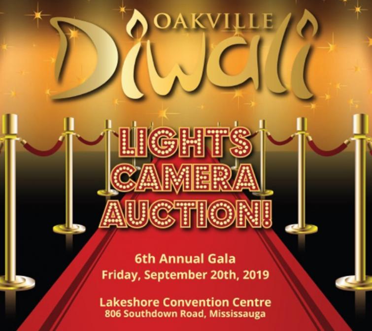 6th Annual Oakville Diwali Gala to present Lights, Camera, and Auction