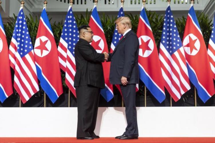 Donald Trump and Kim Jong Un to meet today