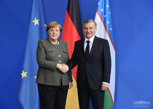 Shavkat Mirziyoyev held negotiations with Angela Merkel