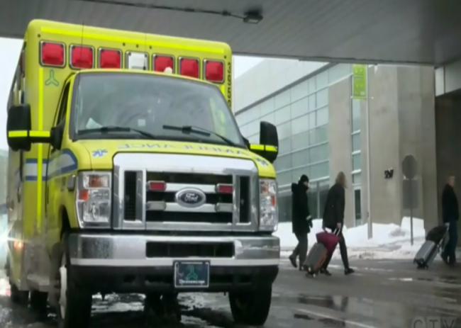 Dozen fell ill on plane at Canada airport, 10 hospitalised