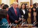 US President Donald Trump lights 'diyas' at White House on Diwali
