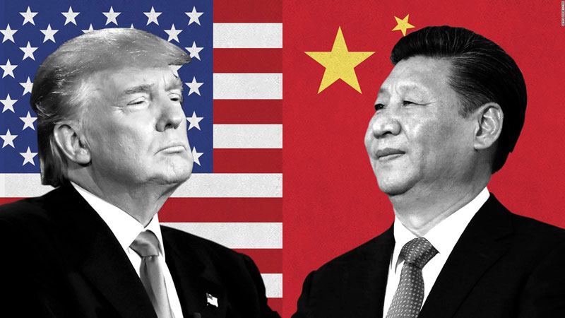 Image: Donald Trump is tough on China as a bitter trade war rages between the two giant economies