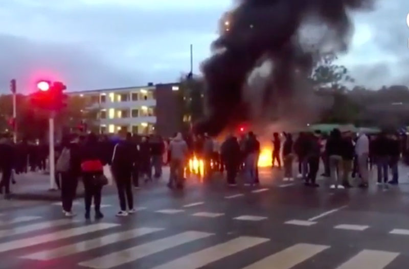 Riots in Sweden's Malmo after anti-Islam Danish leader slapped two-year ban, blocked from Quran burning rally