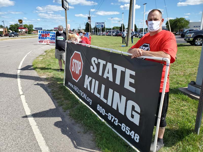 A protest against capital punishment in USA by Terre Haute Death Penalty Resistance 