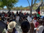 Afghan women demonstrate against Taliban atrocities in Los Angeles