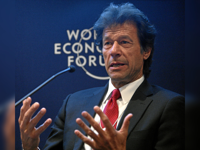 File image of Pak PM Imran Khan by World Economic Forum via Flickr/Wikimedia Creative Commons