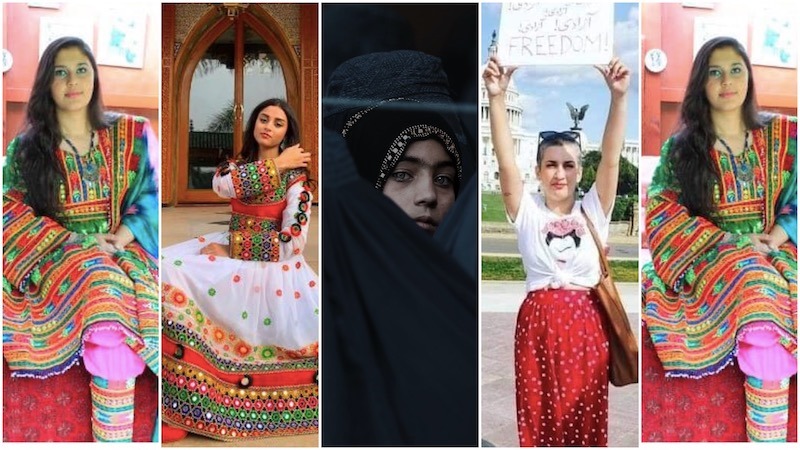 Afghan women posts images in colourful dresses to challenge Taliban decree