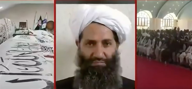 Taliban supreme leader Haibatullah Akhundzada makes first public appearance, negates death claims