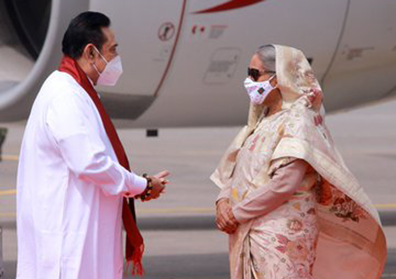 Mujib Borsho: Sri Lankan PM arrives in Bangladesh, Sheikh Hasina welcomes him
