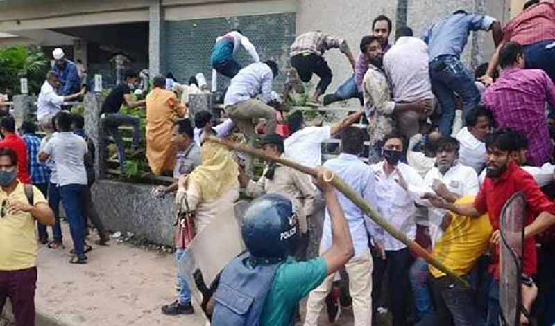 Bangladesh: BNP, police clash after harmony procession in Dhaka