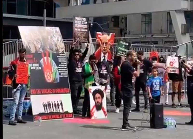 People demonstrate in Toronto, Paris over Pakistan-Iran's interference in Afghanistan