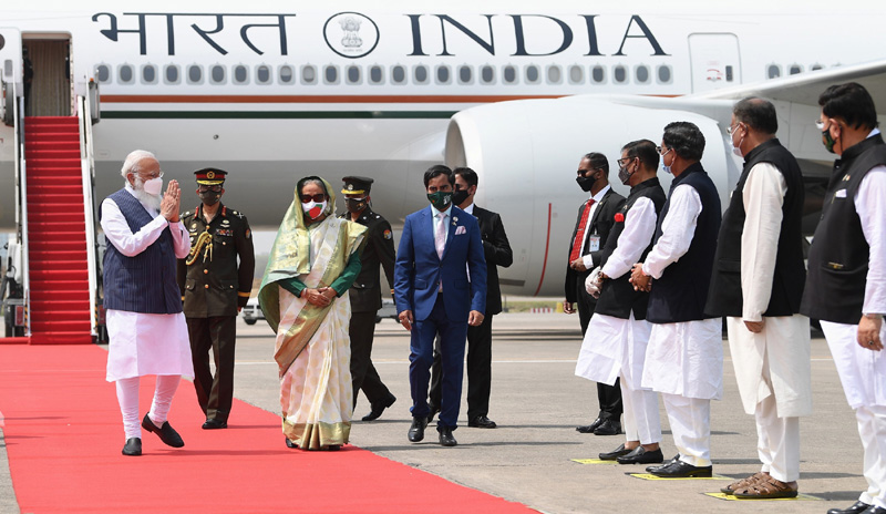 Indian PM Modi begins Bangladesh tour, hails country's 'remarkable' development under Hasina