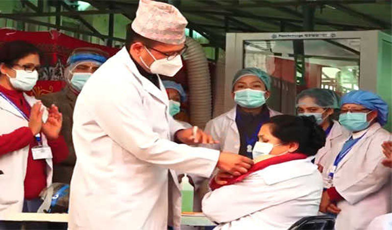 Covid-19 vaccination drive starts in Nepal
