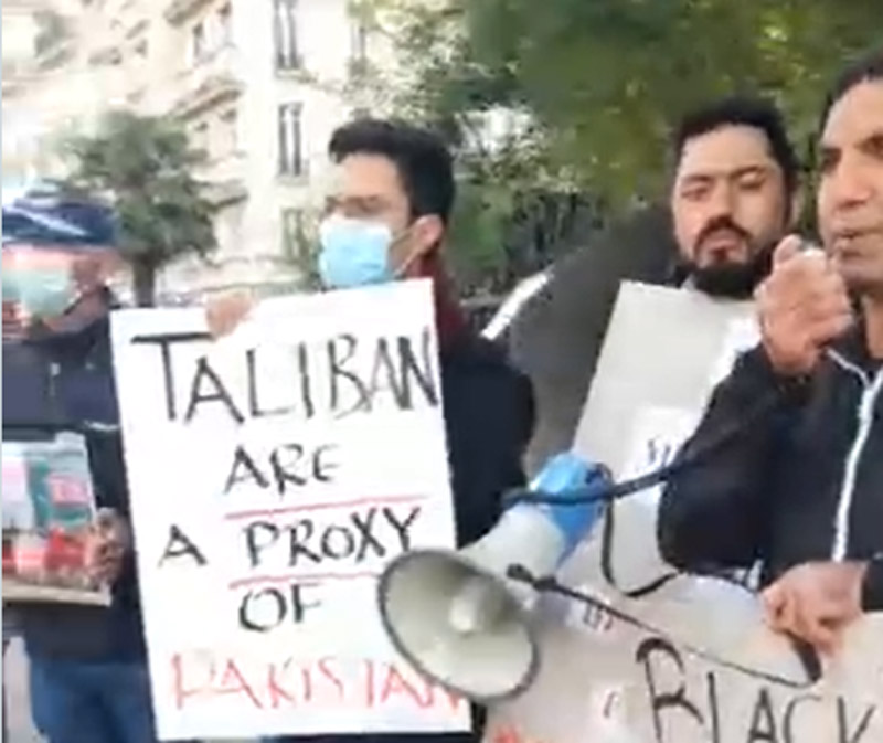 Paris: Protest held outside FATF office calling to blacklist Pakistan 