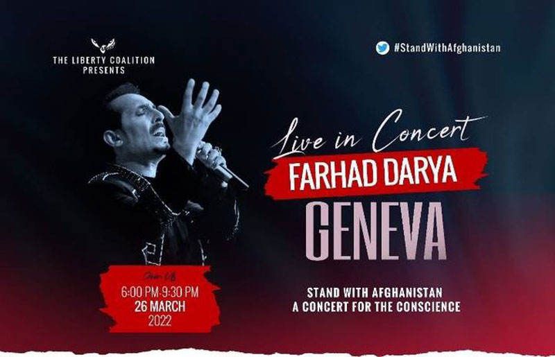 Afghanistan singer Farhad Darya spreads idea of peace by performing in Geneva