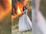 Pakistani TikToker faces flak for making video where she can be posing by forest fire