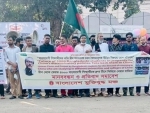 China’s policy of discrimination against Bangladeshi students: Protest rally, human chain held in Dhaka