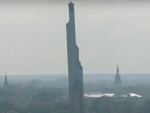 Latvia stands with Ukraine, brings down Soviet-era obelisk