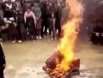 Taliban burns down musical instruments of local musicians in Afghanistan, video goes viral